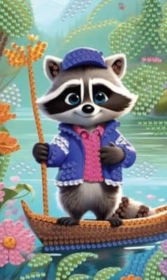 Набор алмазной вышивки On Time Енот / 45235