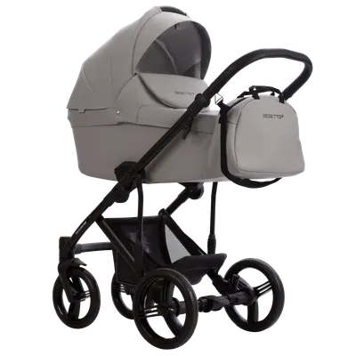Детская универсальная коляска Bebetto Magnum Light Pro 2в1 (03, светло-серая кожа)