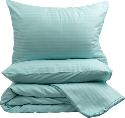 Комплект постельного белья Блакiт Страйп-сатин 2сп 70х70 / 13-4809 (светло-голубой)