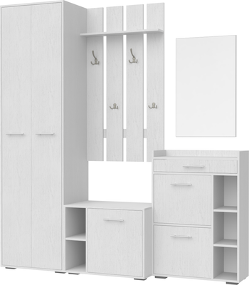 Секция в прихожую Кортекс-мебель Лара СП7 (белый)