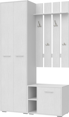Секция в прихожую Кортекс-мебель Лара СП9 (белый)