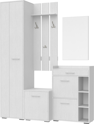 Секция в прихожую Кортекс-мебель Лара СП12 (белый)