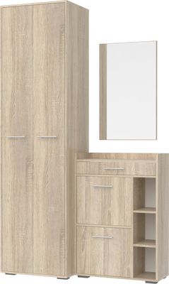 Секция в прихожую Кортекс-мебель Лара СП6 (дуб сонома)