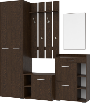 Секция в прихожую Кортекс-мебель Лара СП7 (венге)