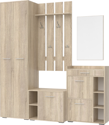 Секция в прихожую Кортекс-мебель Лара СП7 (дуб сонома)