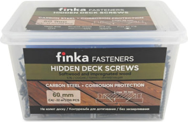 Саморез Finka Hidden Wood Screws C4 60mm (700шт)