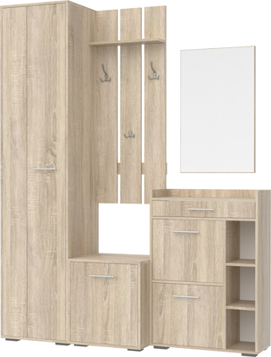 Секция в прихожую Кортекс-мебель Лара СП12 (дуб сонома)