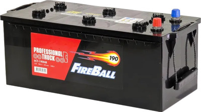 Автомобильный аккумулятор FireBall 6СТ-190 NR Euro R+ 1200A (190 А/ч)