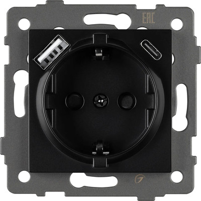 Розетка Arlight SCT-MUAC-PL-BK-V / 049830