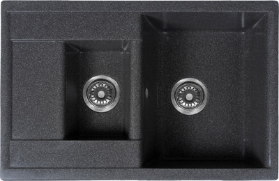 Мойка кухонная Sim Gran S-16 760x510мм / 118 156 (асфальт)