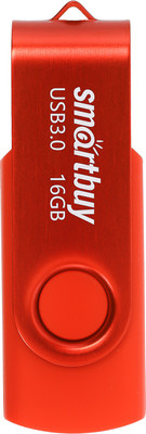 USB flash накопитель SmartBuy Twist 16Gb / SB016GB3TWR (красный)