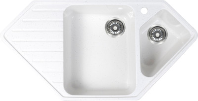 Мойка кухонная Sim Gran S-32 970x500мм / 118 168 (белый крап)