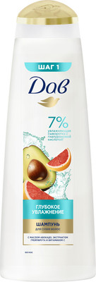 Шампунь для волос Dove Глубокое увлажнение (380мл)