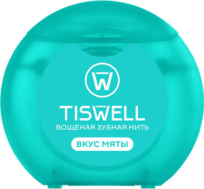 Зубная нить Tiswell с мятным вкусом (50м)