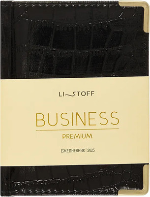 Ежедневник Listoff Grand Croco / ЕКП62617602 (176л, черный)