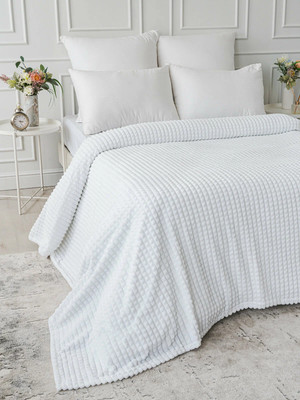 Плед Павлина Skandi Кубики 200x220 (белый)