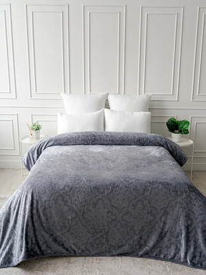 Плед Павлина Skandi Тиснение 150x200 (серый)