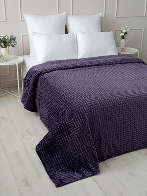 Плед Павлина Skandi Кубики 220x240 (фиолетовый)