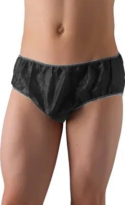 Комплект трусов одноразовых Чистовье Спанбонд плавки мужские (10шт, р-р 48-52, черный)