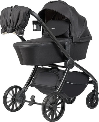 Детская универсальная коляска Farfello Baby Shell 2025 3в1 / BBS-011 (черный)