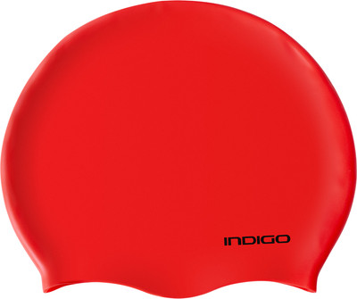 Шапочка для плавания Indigo Sport IN386 (р.55-60, красный)