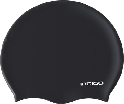 Шапочка для плавания Indigo Sport IN386 (р.55-60, черный)