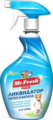 Средство для нейтрализации запахов и удаления пятен Mr.Fresh Expert Ликвидатор для собак 3 в 1 / F404 (500мл)