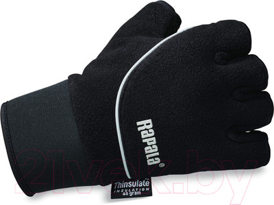 Перчатки для охоты и рыбалки Rapala Stretch Half Finger / RSGHF-M