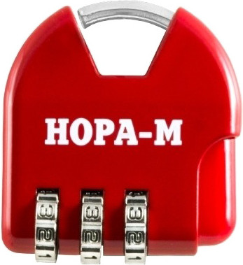 Замок для чемодана Нора-М 601 кодовый / 17080 (красный)