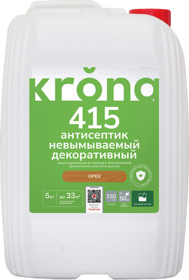 Антисептик для древесины KRONA 415 (5кг, орех)