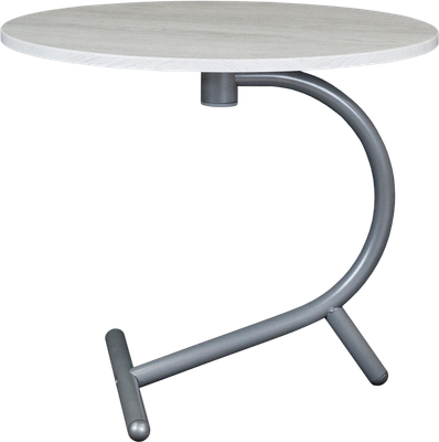 Журнальный столик Мебелик Дуэт 14 (дуб дымчатый/металлик)