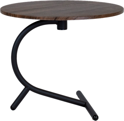 Журнальный столик Мебелик Дуэт 14 (дуб маррон/черный)