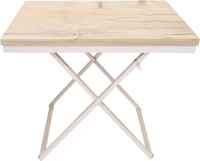 Стол-трансформер Мебелик Манхэттен (гаскон светлый пайн/крем)