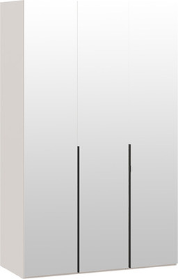 Шкаф ТриЯ Порто СМ-393.07.111 с 3 зеркальными дверями (кашемир матовый/кашемир матовый)