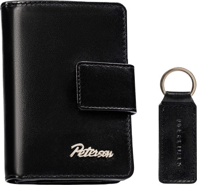Портмоне Peterson С брелком для ключей / PTN SET-D-65-KCS (черный)