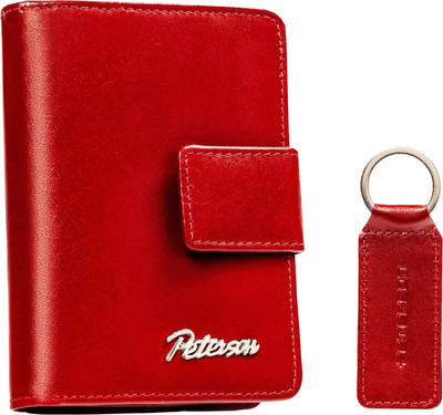 Портмоне Peterson С брелком для ключей / PTN SET-D-65-KCS (красный)