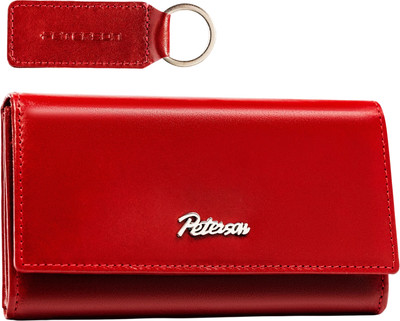 Портмоне Peterson С брелком для ключей / PTN SET-D-68-KCS (красный)