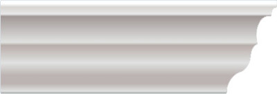 Плинтус потолочный SOLID С50/120 экструдированный пенополистирол (87x80x2000мм, белый)