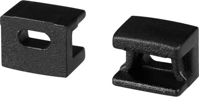 Заглушка для профиля Arlight PLINTUS-FANTOM-BENT BLACK с отверстием / 043905