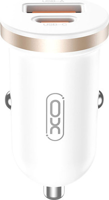 Адаптер питания автомобильный XO A+C Single Port 30W / CC56  (белый)