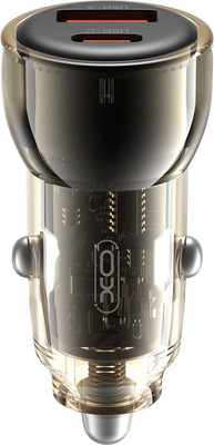 Адаптер питания автомобильный XO A30W+C30W / CC60W (черный)