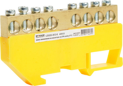 Шина заземления Stekker LD555-812-8 / 49553