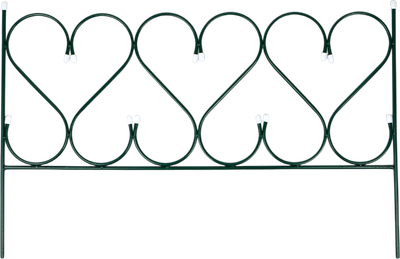 Изгородь декоративная Sima-Land Изящный 58x440см 5 секций / 10874109 (зеленый)