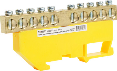 Шина заземления Stekker LD555-812-10 / 49554