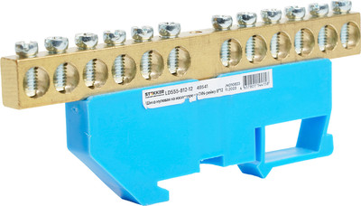 Шина нулевая Stekker LD555-812-12 / 49541