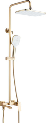 Душевая система со смесителем Shevanik S4036G (золотой сатин)