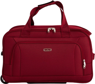 Сумка дорожная L'case Boston (S, бордовый-черный)