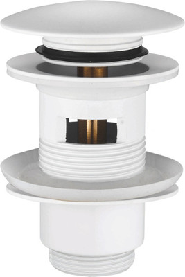 Донный клапан Rose RS01C (белый)