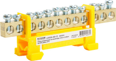 Шина заземления Stekker LD556-69-12 / 49564