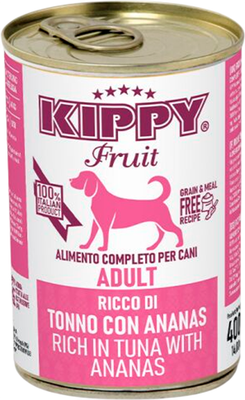 Влажный корм для собак Kippy Dog Паштет с тунцом и ананасом (400г)